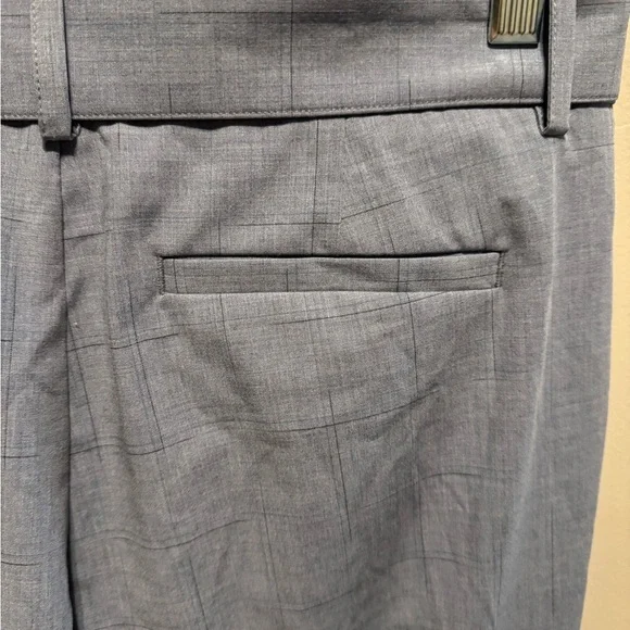 Ecru Franklin Wide Leg Cropped Pants Blue Broken Plaid Size 6 NWT - Picture 7 of 7